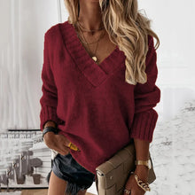 Load image into Gallery viewer, Vivie V Neck Sweater