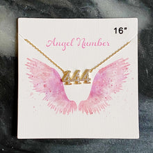 Load image into Gallery viewer, Pave Angel Number Necklace
