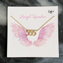 Load image into Gallery viewer, Pave Angel Number Necklace