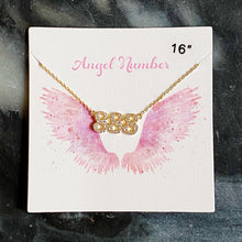 Load image into Gallery viewer, Pave Angel Number Necklace